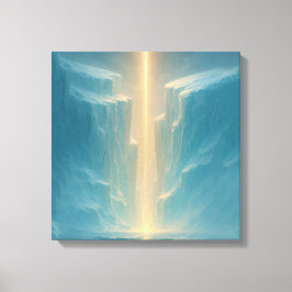 Licht over de Gletsjer Canvas Afdruk