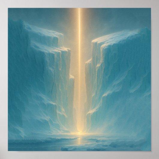 Licht over de Gletsjer Poster (Voorkant)