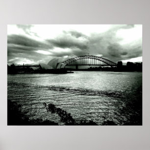 Licht over de haven poster