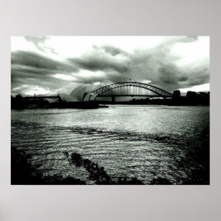 Licht over de haven poster