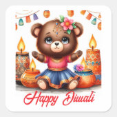 Licht Over Duisternis Vierkante Sticker (Voorkant)