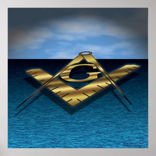 Licht over het zee poster (Voorkant)