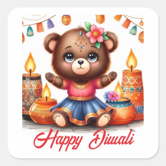 Licht overwint de duisternis vierkante sticker (Voorkant)