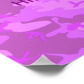 Licht Paars Camouflage die klein houdt Poster (Hoek)