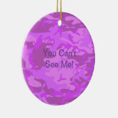 Licht Paars Camouflage Keramisch Ornament (Rechts)