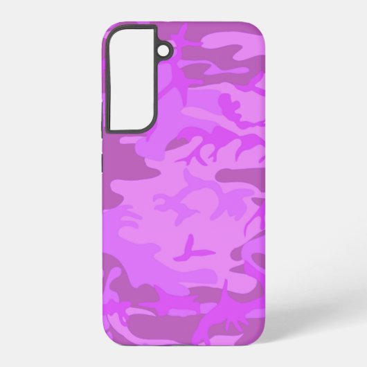 Licht Paars Camouflage Samsung Galaxy Hoesje (Achterkant)