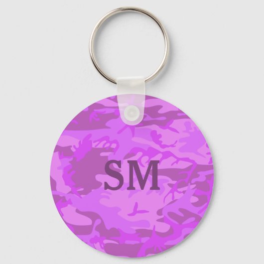 Licht Paars Camouflage Sleutelhanger (Voorkant)