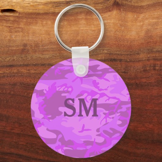 Licht Paars Camouflage Sleutelhanger (Voorkant)