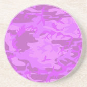 Licht Paars Camouflage Zandsteen Onderzetter (Voorkant)