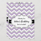 Licht Paars Chevron Bold Modern ZigZag Pattern Kaart (Voorkant / Achterkant)