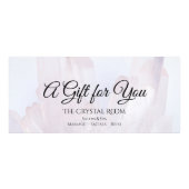 Licht Paars Crystals Spa Salon Cadeaucertificaat Reclamekaart (Voorkant)