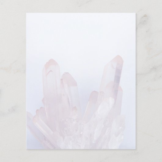 Licht Paars Crystals Spa Salon Services Menu (Achterkant)