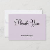 Licht Paars Dank u wel kaarten (Voorkant)