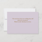 Licht Paars Dank u wel kaarten (Achterkant)