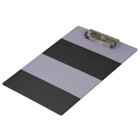 Licht Paars en grijs eenvoudige extra brede strepe Klembord (Gekanteld)