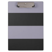 Licht Paars en grijs eenvoudige extra brede strepe Klembord (Voorkant)