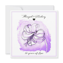 Licht Paars en White Lily 30th Wedding Jubileum