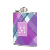 Licht Paars geplakt monogram Heupfles (Links)