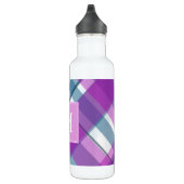 Licht Paars geplakt monogram Waterfles (Rechts)