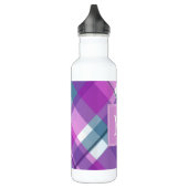Licht Paars geplakt monogram Waterfles (Links)