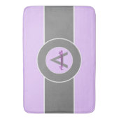 Licht Paars grijs Badmat (Voorkant Verticaal)