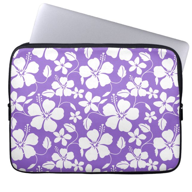LICHT PAARS HAWAÏAN HULA (HIBISCUS) LAPTOP SLEEVE (Voorkant)