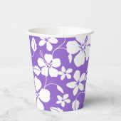 LICHT PAARS HAWAÏAN HULA (HIBISCUS) PAPIEREN BEKERS (Links)