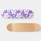 LICHT PAARS HAWAÏAN HULA (HIBISCUS) PERSOONLIJK SKATEBOARD (Horizontaal)
