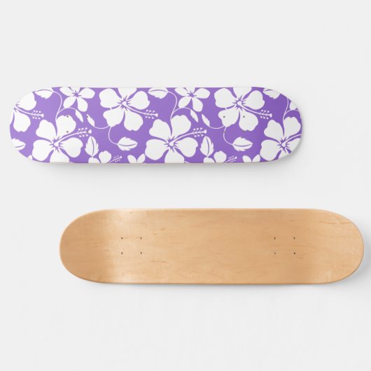 LICHT PAARS HAWAÏAN HULA (HIBISCUS) PERSOONLIJK SKATEBOARD (Horizontaal)