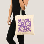 LICHT PAARS HAWAÏAN HULA (HIBISCUS) TOTE BAG (Voorkant (product))
