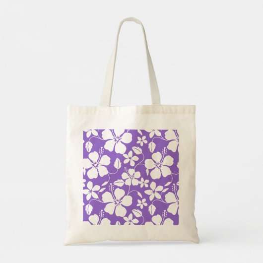 LICHT PAARS HAWAÏAN HULA (HIBISCUS) TOTE BAG (Achterkant)