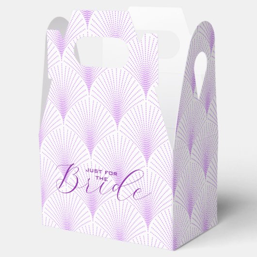 Licht Paars Kunstdecopatroon Aangepaste tekst Bedankdoosjes (Geopend)