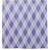 Licht Paars Lila lavender Argyle Pset Patroon Douchegordijn (Voorkant)