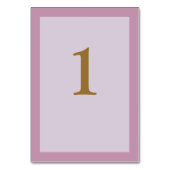 Licht Paars omhulde Kaart van het Aantal van de Br (Achterkant)