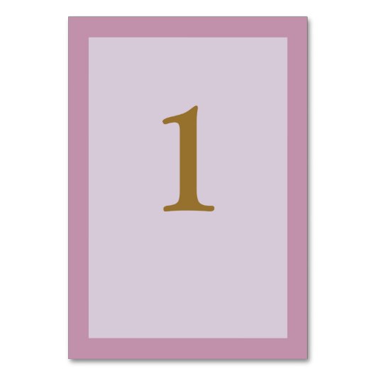 Licht Paars omhulde Kaart van het Aantal van de Br (Voorkant)