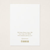 Licht Paars Rand Ketting Bracelet Display Visitekaartje (Achterkant)