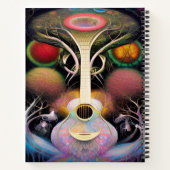 Licht Paars Roze Acoustic Guitar Tree of Life Notitieboek (Achterkant)