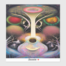 Licht Paars Roze Acoustic Guitar Tree of Life