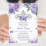 Licht Paars Spaans meisje 16e verjaardag Kaart<br><div class="desc">Light Paars Spain Girl Sweet 16th Birthday Invitation Mis Quince Anos,  15th Birthday</div>