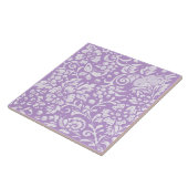 Licht Paars vogelslak vlinderbloembos Tegeltje (Zijkant)