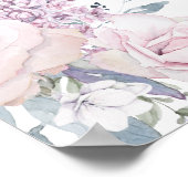 Licht Paars witte flacon 18-tabel zitplaatje Poster (Hoek)