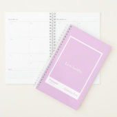 Licht Paarse Blok Citaat Klein Planner (Display)