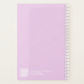 Licht Paarse Blok Citaat Klein Planner (Achterkant)
