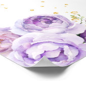 Licht Paarse Blonde Haar Prinses Verjaardag Welkom Poster (Hoek)