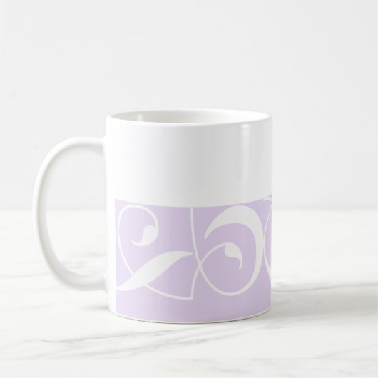 Licht-paarse decoratieve band Dank u Mok (Links)