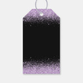Licht Paarse dress Faux Glitter Sweet 16 Birthday Cadeaulabel (Achterkant)