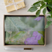 Licht Paarse Geranium Wildflower Botanische Foto Tissuepapier (Geschenk)