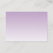 Licht Paarse Glitter Glam Behuizing Kaart (Achterkant)