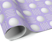 Licht Paarse Golfbal en T-shirt Gift Cadeaupapier (Rol Hoek)
