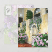Licht Paarse hydrangeas in volle bloei Briefkaart (Voorkant / Achterkant)